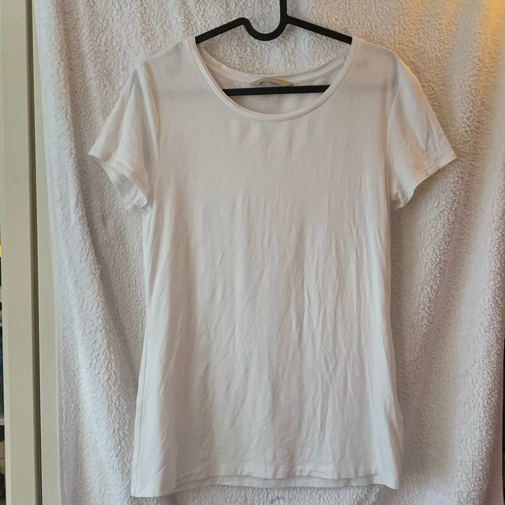 (3/$30) Banana Republic Plain White Tee - Size M